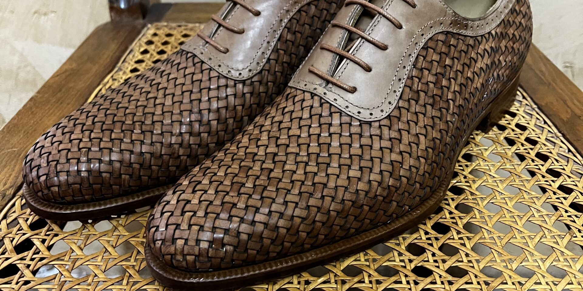 Münchener Schuhwerkstätten Flechtschuhe braun