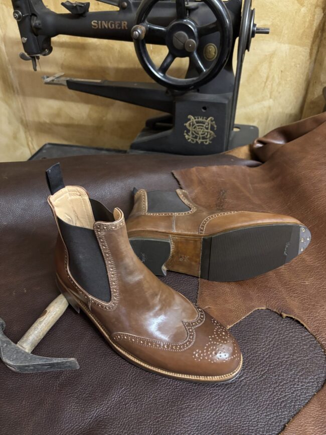 Münchener Schuhwerkstätten Chelsea FullBrogue Cordovan